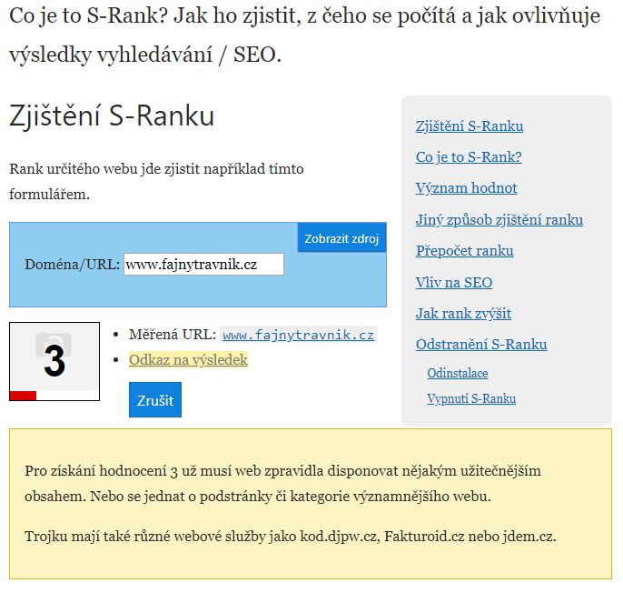 fajnytravnik.cz - s-rank fajnytravnik.cz - s-rank
